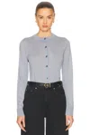 Burberry Long Sleeve Cardigan In Gale