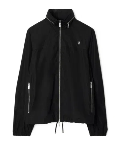 Burberry Long Sleeve Casual Jacket In Black