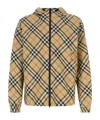 Burberry Men Embroidered Polyester Reversible Jacket In Nude
