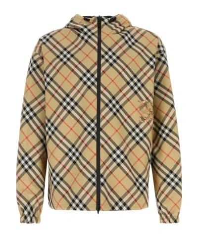 Burberry Long Sleeve Casual Jacket In Multicolor