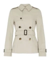 Burberry Beige Trench Coat With Pointed Collar In Nude