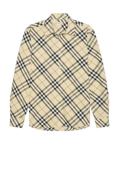 Burberry Long Sleeve Casual Shirt In Grain Ip Check
