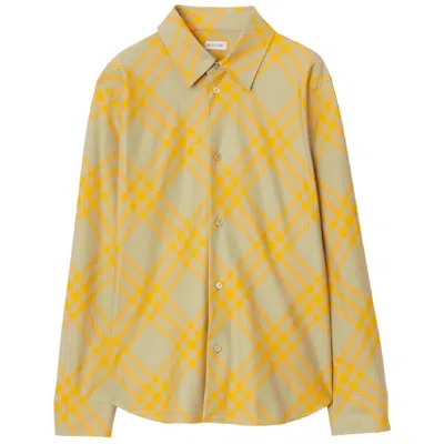 Burberry Long Sleeve Check Pattern Flannel Shirt In Multi