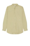 Burberry Long Sleeve Chest Pocket Shirt In Hunter
