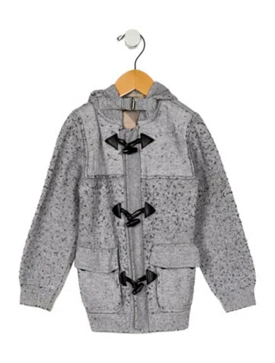 Pre-owned Burberry Babies' Long Sleeve Coat In Gray