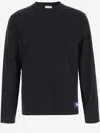 BURBERRY LONG SLEEVE COTTON T-SHIRT WITH LOGO