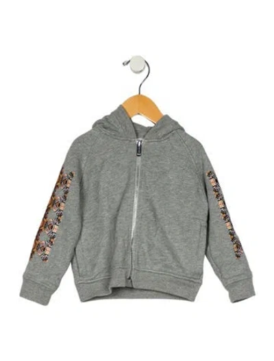 Pre-owned Burberry Babies' Long Sleeve Jacket In Gray