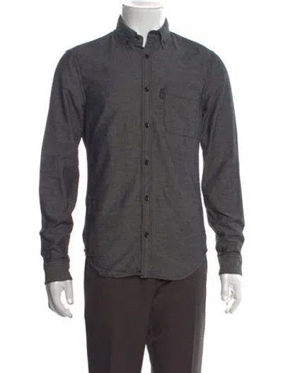 Pre-owned Burberry Long Sleeve Shirt In Gray
