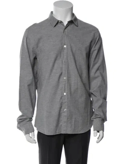 Pre-owned Burberry Long Sleeve Shirt In Gray