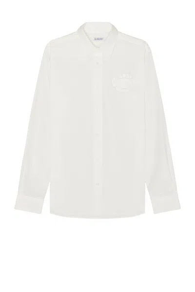 Burberry Long Sleeve Shirt In Salt