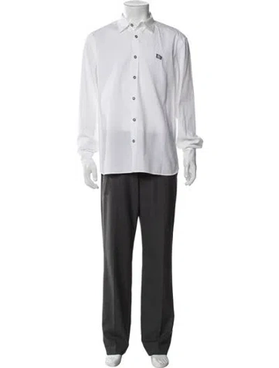 Pre-owned Burberry Long Sleeve Shirt In White