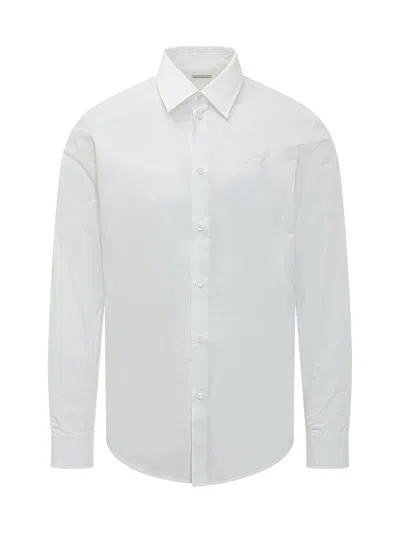 Burberry Long Sleeve Shirt With Classic Collar And Buttons In White