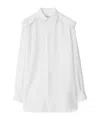 Burberry Silk Shirt In White