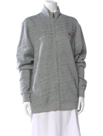 Pre-owned Burberry Long Sleeve Sweatshirt In Gray