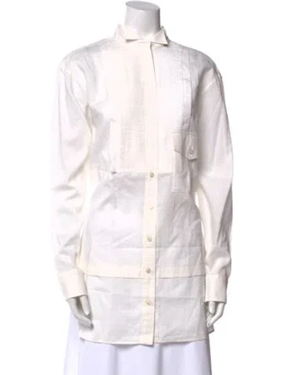 Pre-owned Burberry Long Sleeve Tunic In Neutral