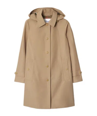 Burberry Long Sleeve Windbreaker In Neutral