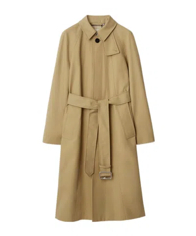 Burberry Mid-length Bonded Cotton Car Coat In Neutral