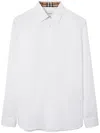 Burberry Long-sleeved Button-up Cotton Shirt In White