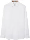 Burberry Long-sleeved Button-up Cotton Shirt In White