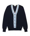 Burberry Long-sleeved Cardigan In Black
