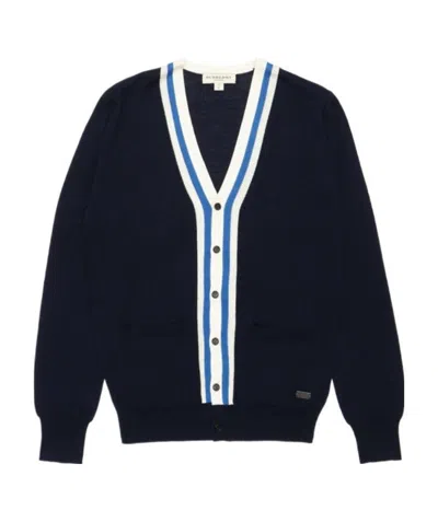 Burberry Long-sleeved Cardigan In Black