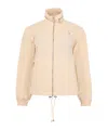 Burberry Full Zip Jacket In Beige