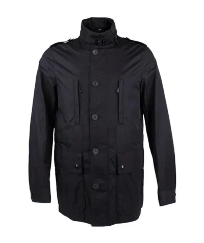 Burberry Long-sleeved Casual Jacket In Black