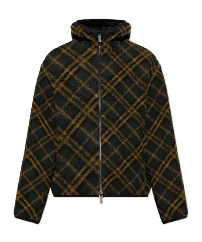 BURBERRY BURBERRY CHECKERED REVERSIBLE ZIP-UP COAT