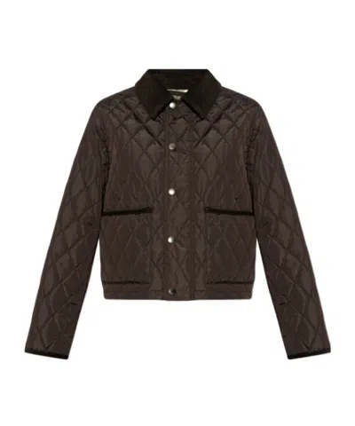 Burberry Long-sleeved Casual Jacket In Black