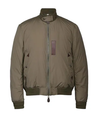 Burberry Long-sleeved Casual Jacket In Green