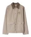 Burberry Long-sleeved Casual Jacket In Nude