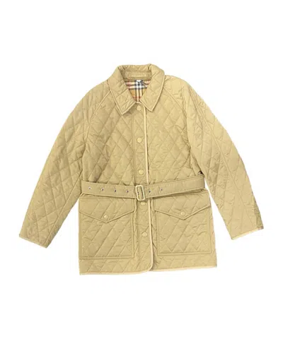 Burberry Long-sleeved Casual Jacket In Nude