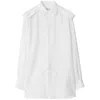 Burberry Long-sleeved Classic Collar Silk Shirt