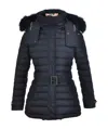 Burberry Long-sleeved Down Jacket In Black