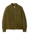Burberry Men Dalham B Shield Logo Down Jacket In Green