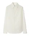 Burberry Regular Fit Cotton Formal Shirt In Cord Color