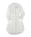 Burberry Long-sleeved Dress In White