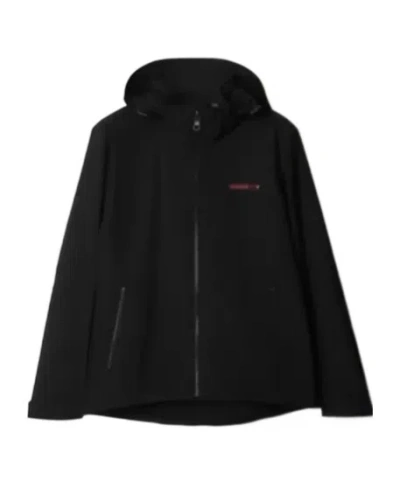 Burberry Long-sleeved Jacket In Black