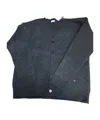 Burberry Long-sleeved Knitted Cardigan In Black