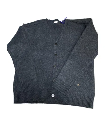 Burberry Long-sleeved Knitted Cardigan In Black