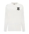 Burberry Long-sleeved Monogram T-shirt In White