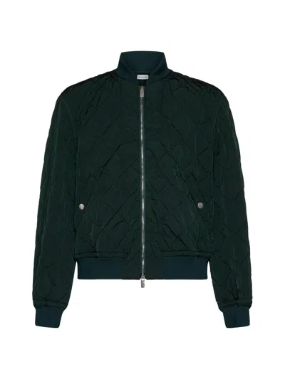 BURBERRY BURBERRY LONG SLEEVED QUILTED ZIP-UP BOMBER JACKET
