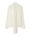 Burberry Silk Blouse In White