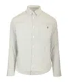 Burberry Shirt Striped Pattern Collar Button-down In White
