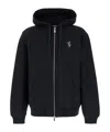 Shop Burberry Logo-embroidered Hoodie In Black
