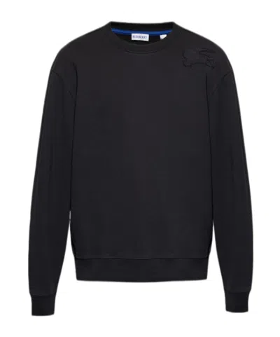 Burberry Long-sleeved Sweater In Black