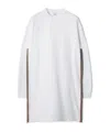 Burberry Long Sleeved Sweater Dress In White