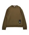 Burberry Long-sleeved Sweater In Green