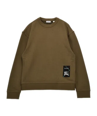 Burberry Long-sleeved Sweater In Green