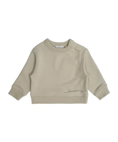 Burberry Long-sleeved Sweater In Nude